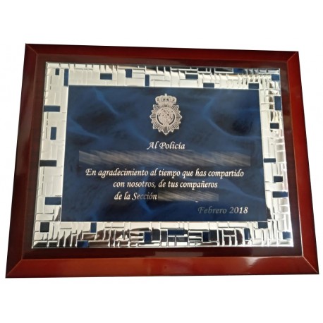 Placa Laton Imitacion Marmol Azul Placa Laton Imitacion Marmol Azul