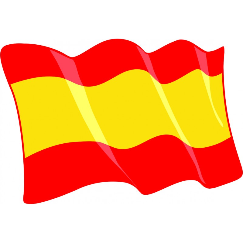 Pegatina Bandera España sin Escudo