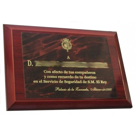 Placa Laton Imitacion Marmol Rojo
