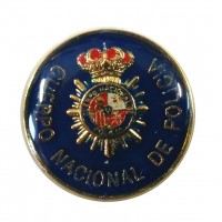 Pin Fondo Azul Policia
